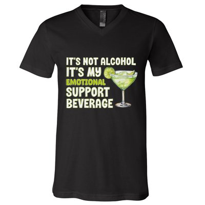 ItS Not Alcohol ItS My Emotional Support Beverage V-Neck T-Shirt