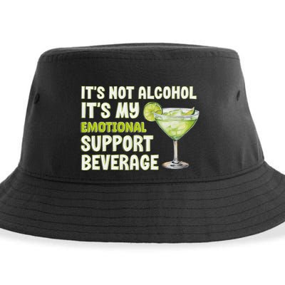 ItS Not Alcohol ItS My Emotional Support Beverage Sustainable Bucket Hat