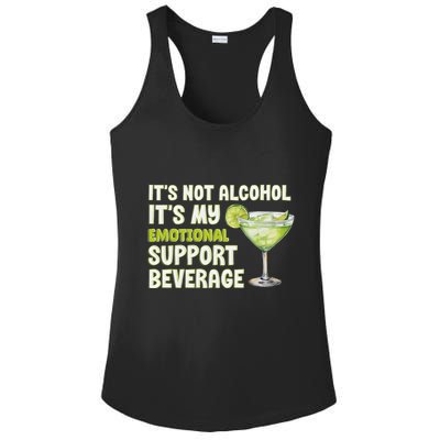 ItS Not Alcohol ItS My Emotional Support Beverage Ladies PosiCharge Competitor Racerback Tank