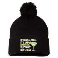 ItS Not Alcohol ItS My Emotional Support Beverage Pom Pom 12in Knit Beanie
