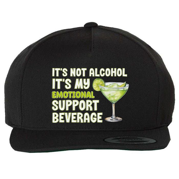 ItS Not Alcohol ItS My Emotional Support Beverage Wool Snapback Cap