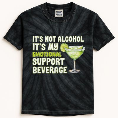 ItS Not Alcohol ItS My Emotional Support Beverage Kids Tie-Dye T-Shirt