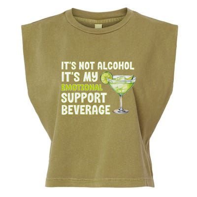 ItS Not Alcohol ItS My Emotional Support Beverage Garment-Dyed Women's Muscle Tee