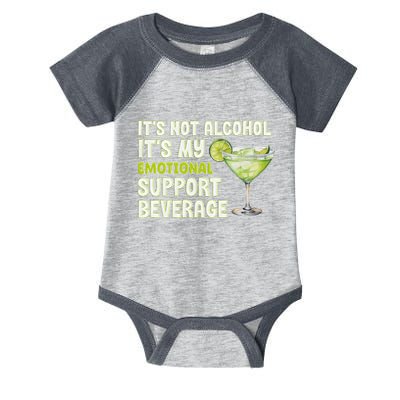 ItS Not Alcohol ItS My Emotional Support Beverage Infant Baby Jersey Bodysuit