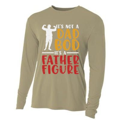ITs Not A Dad Bod Its Father Figure Birthday Fathers Day Cooling Performance Long Sleeve Crew