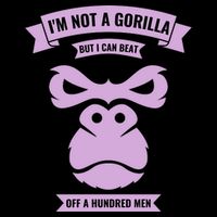 I'm Not A Gorilla But I Can Beat Off A Hundred 7-Panel Snapback Hat