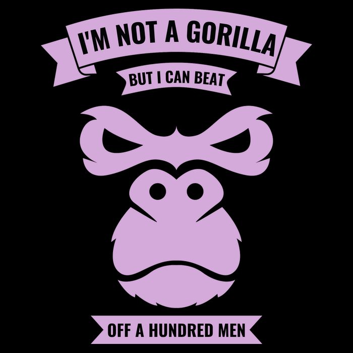 I'm Not A Gorilla But I Can Beat Off A Hundred 7-Panel Snapback Hat