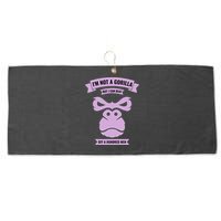 I'm Not A Gorilla But I Can Beat Off A Hundred Large Microfiber Waffle Golf Towel