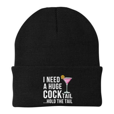 I Need A Huge Cocktail Hold The Tail Humor Beanie