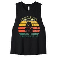 IM Not A Player I Just Crush A Lot Retro Nutcracker Women's Racerback Cropped Tank