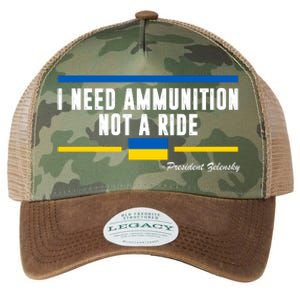 I Need Ammunition Not A Ride Ukraine Legacy Tie Dye Trucker Hat