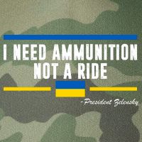 I Need Ammunition Not A Ride Ukraine Legacy Tie Dye Trucker Hat