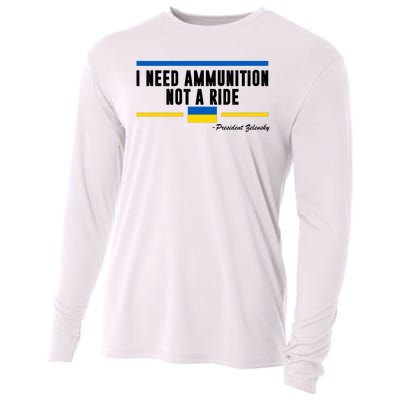 I Need Ammunition Not A Ride Ukraine Cooling Performance Long Sleeve Crew