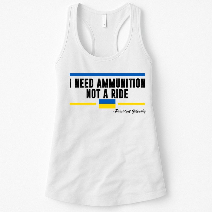 I Need Ammunition Not A Ride Ukraine Womens Tank Top