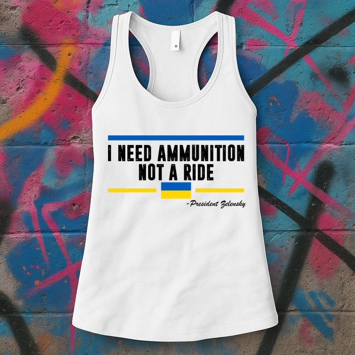 I Need Ammunition Not A Ride Ukraine Womens Tank Top