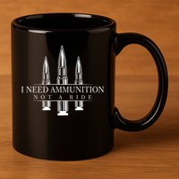 I Need Ammunition Not A Ride Volodymyr Zelenskyy Ukraine 11oz C Handle Ceramic Mug