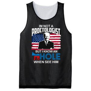 Im Not A Proctologist But I Know An Hole When See Him Joe Biden Mesh Reversible Basketball Jersey Tank