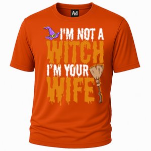 I'm Not A Witch I'm Your Wife Funny Halloween Couple Costume Funny Gift Cooling Performance Crew T-Shirt