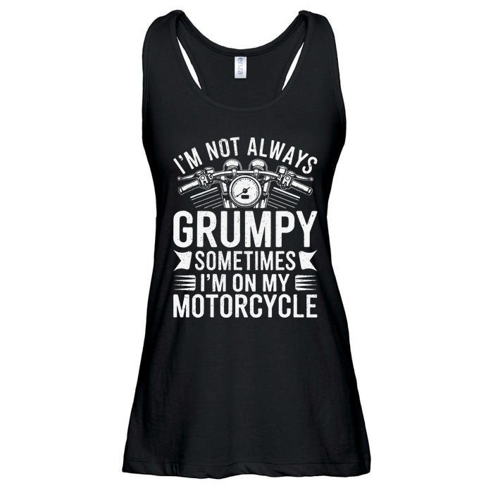 IM Not Always Grumpy Sometimes IM On My Motorcycle Gift Ladies Essential Flowy Tank