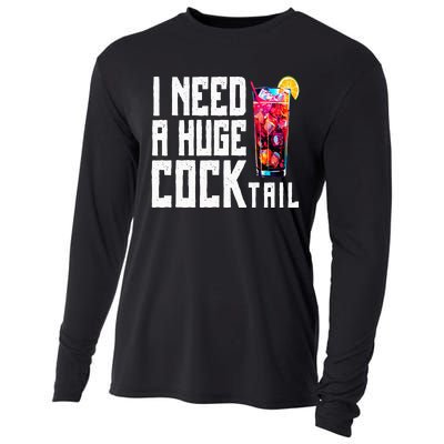 I Need A Huge Cocktail Cooling Performance Long Sleeve Crew