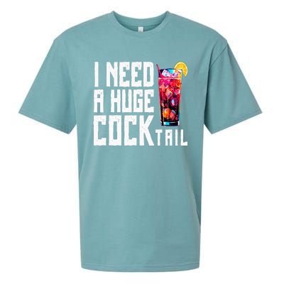 I Need A Huge Cocktail Sueded Cloud Jersey T-Shirt