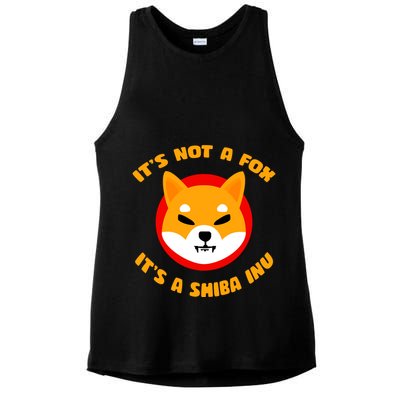 It's Not A Fox It's A Shiba Inu Ladies PosiCharge Tri-Blend Wicking Tank