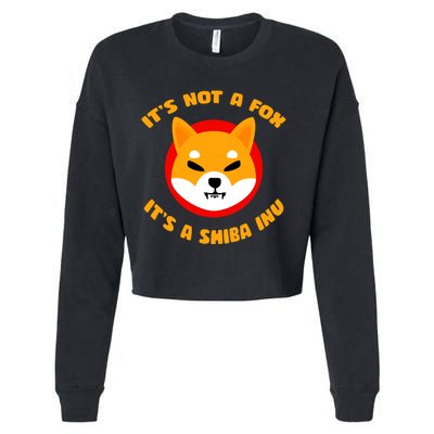 It's Not A Fox It's A Shiba Inu Cropped Pullover Crew