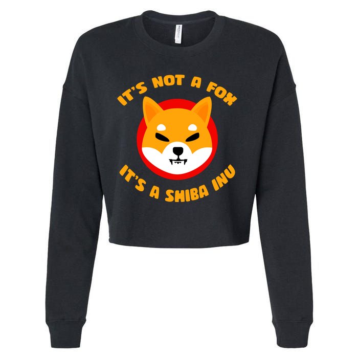 It's Not A Fox It's A Shiba Inu Cropped Pullover Crew