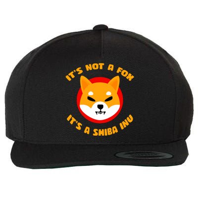 It's Not A Fox It's A Shiba Inu Wool Snapback Cap