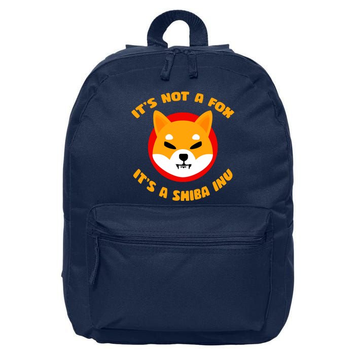 It's Not A Fox It's A Shiba Inu 16 in Basic Backpack