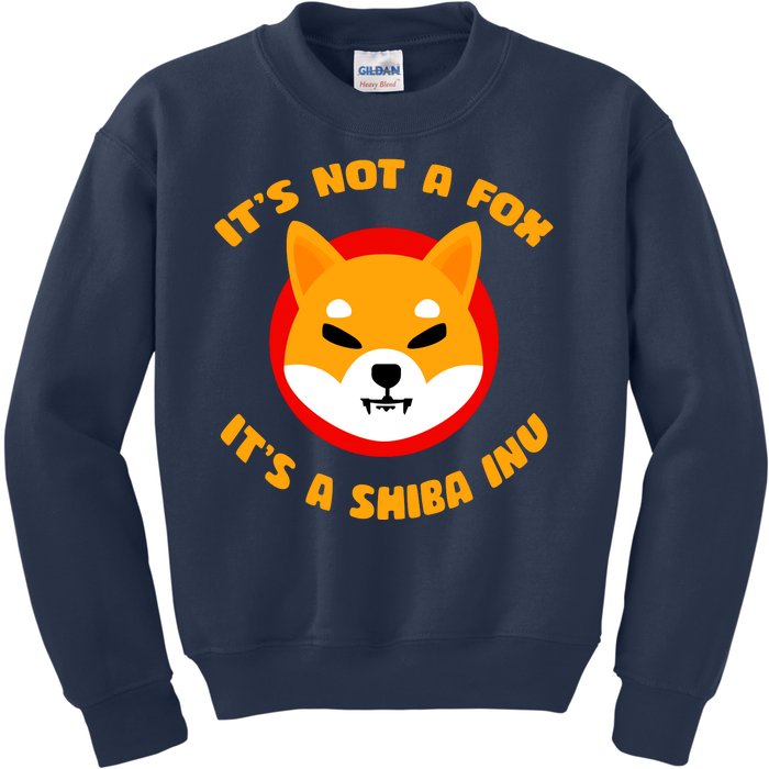 It's Not A Fox It's A Shiba Inu Kids Sweatshirt