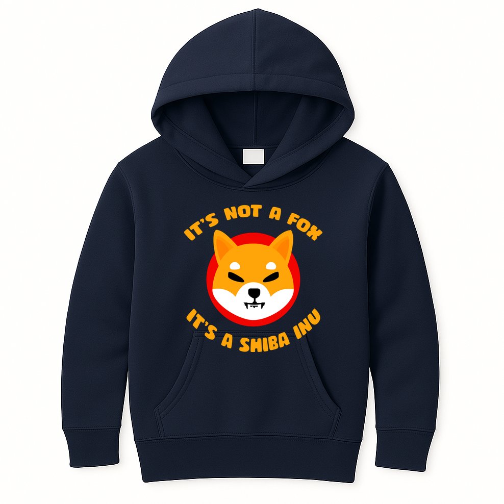 It's Not A Fox It's A Shiba Inu Kids Hoodie