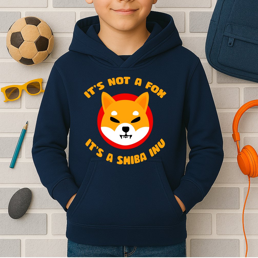 It's Not A Fox It's A Shiba Inu Kids Hoodie