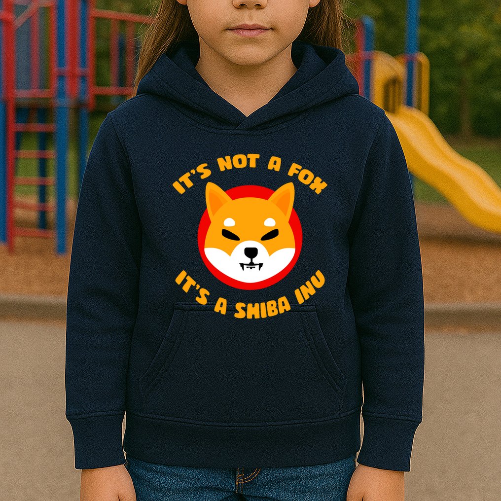 It's Not A Fox It's A Shiba Inu Kids Hoodie