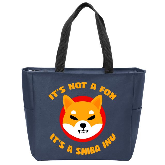 It's Not A Fox It's A Shiba Inu Zip Tote Bag