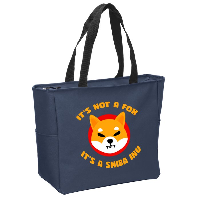 It's Not A Fox It's A Shiba Inu Zip Tote Bag