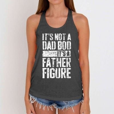 Its Not A Dad Bod Its A Father Figure Women's Knotted Racerback Tank