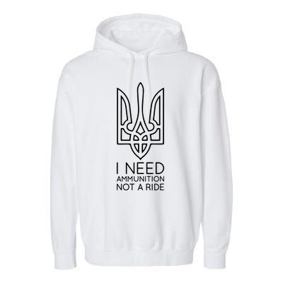 I Need Ammunition Not A Ride Garment-Dyed Fleece Hoodie