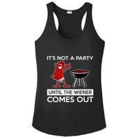 It's Not A Party Until The Wiener Comes Out Ladies PosiCharge Competitor Racerback Tank