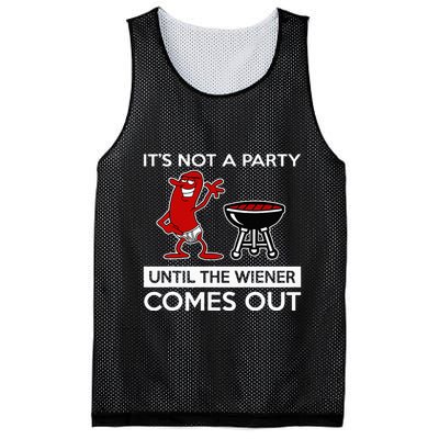 It's Not A Party Until The Wiener Comes Out Mesh Reversible Basketball Jersey Tank