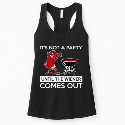It's Not A Party Until The Wiener Comes Out Womens Tank Top