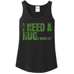 I Need A Hug Huge Bong Hit Weed Marijuana Cannabis Stoner Ladies Essential Tank