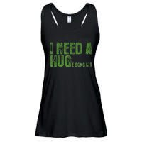 I Need A Hug Huge Bong Hit Weed Marijuana Cannabis Stoner Ladies Essential Flowy Tank