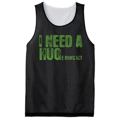 I Need A Hug Huge Bong Hit Weed Marijuana Cannabis Stoner Mesh Reversible Basketball Jersey Tank