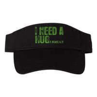 I Need A Hug Huge Bong Hit Weed Marijuana Cannabis Stoner Valucap Bio-Washed Visor