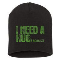 I Need A Hug Huge Bong Hit Weed Marijuana Cannabis Stoner Short Acrylic Beanie