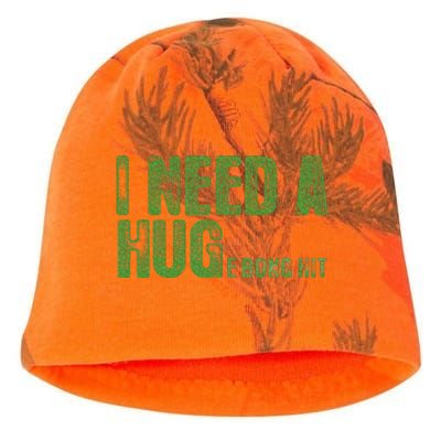 I Need A Hug Huge Bong Hit Weed Marijuana Cannabis Stoner Kati - Camo Knit Beanie