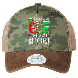 IM Not An Elf IM Just Short Funny Christmas Family Pajamas Legacy Tie Dye Trucker Hat