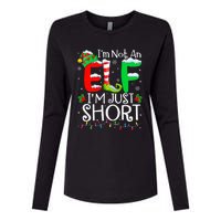 IM Not An Elf IM Just Short Funny Christmas Family Pajamas Womens Cotton Relaxed Long Sleeve T-Shirt