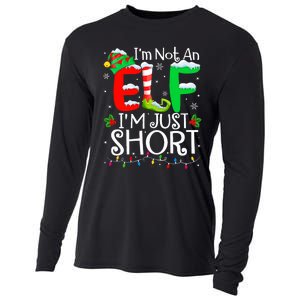 IM Not An Elf IM Just Short Funny Christmas Family Pajamas Cooling Performance Long Sleeve Crew